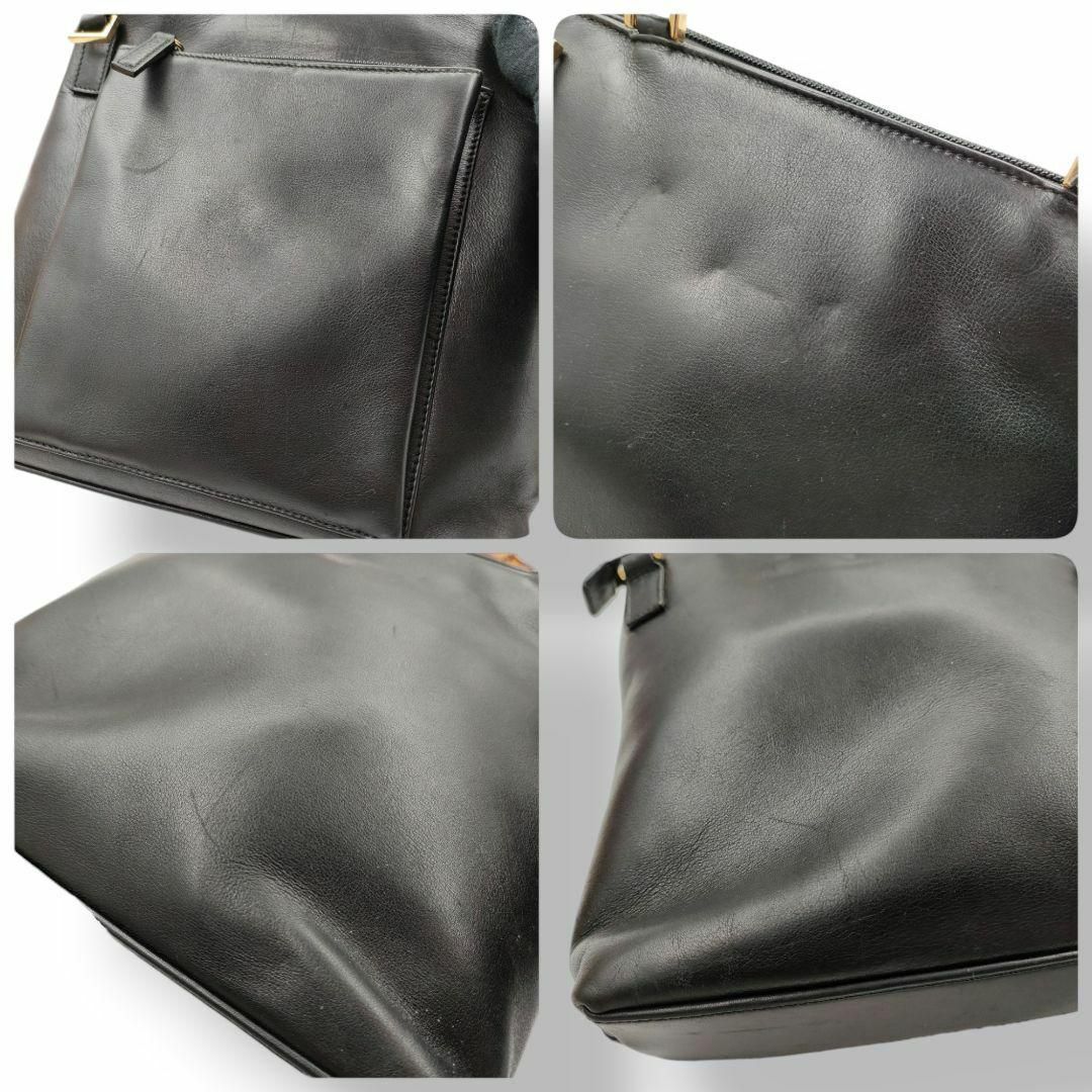 Gucci(グッチ)のグッチ 2way バンブー ショルダーバッグ 革 ブラック 肩掛け ポケット レディースのバッグ(ショルダーバッグ)の商品写真