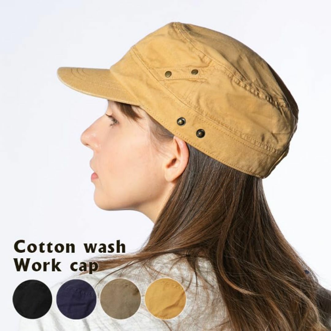 [14+ ICHIYON PLUS] 帽子 キャップ コットン ウォッシュワーク メンズのファッション小物(その他)の商品写真