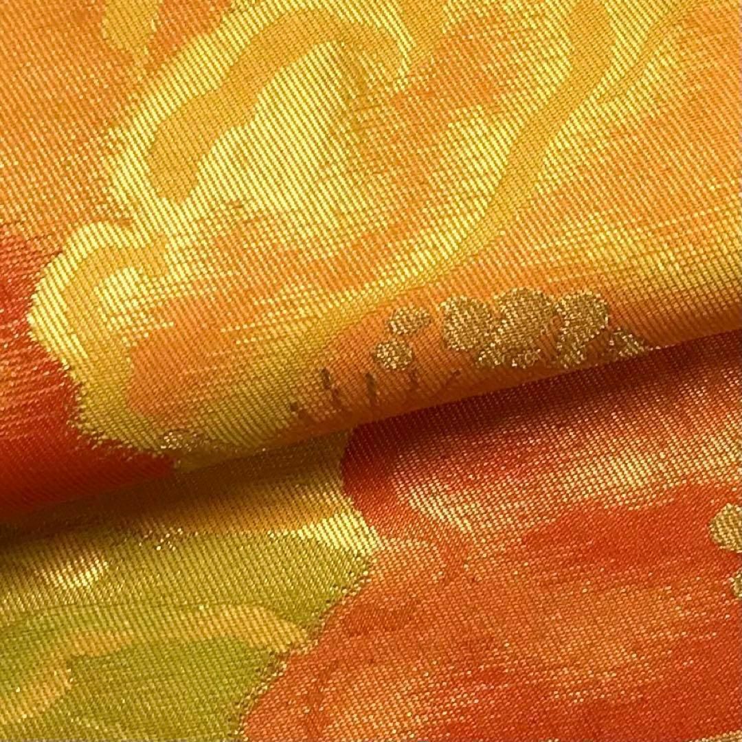 袋帯 大きな花と葉模様 カラフル 金糸 着物 RO-5149 レディースの水着/浴衣(着物)の商品写真