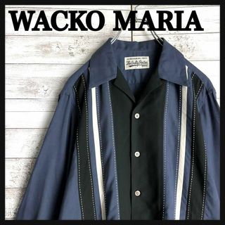 ワコマリア(WACKO MARIA)の9674【希少デザイン】ワコマリア☆ストライプ長袖シャツ　入手困難　美品(シャツ)