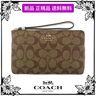 コーチ(COACH)のCOACH コーチ ポーチ カーキサドル 6648(ポーチ)