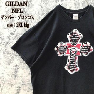 T88 US古着アメリカンフットボールNFLチームデンバーブロンコスロゴTシャツ(Tシャツ/カットソー(半袖/袖なし))