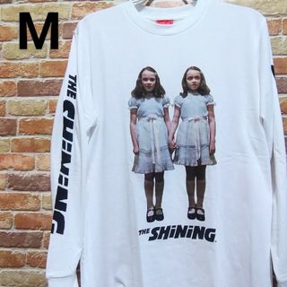 【新品】映画 シャイニング 双子 Tシャツ ロンT M ホワイト 女の子(Tシャツ/カットソー(七分/長袖))