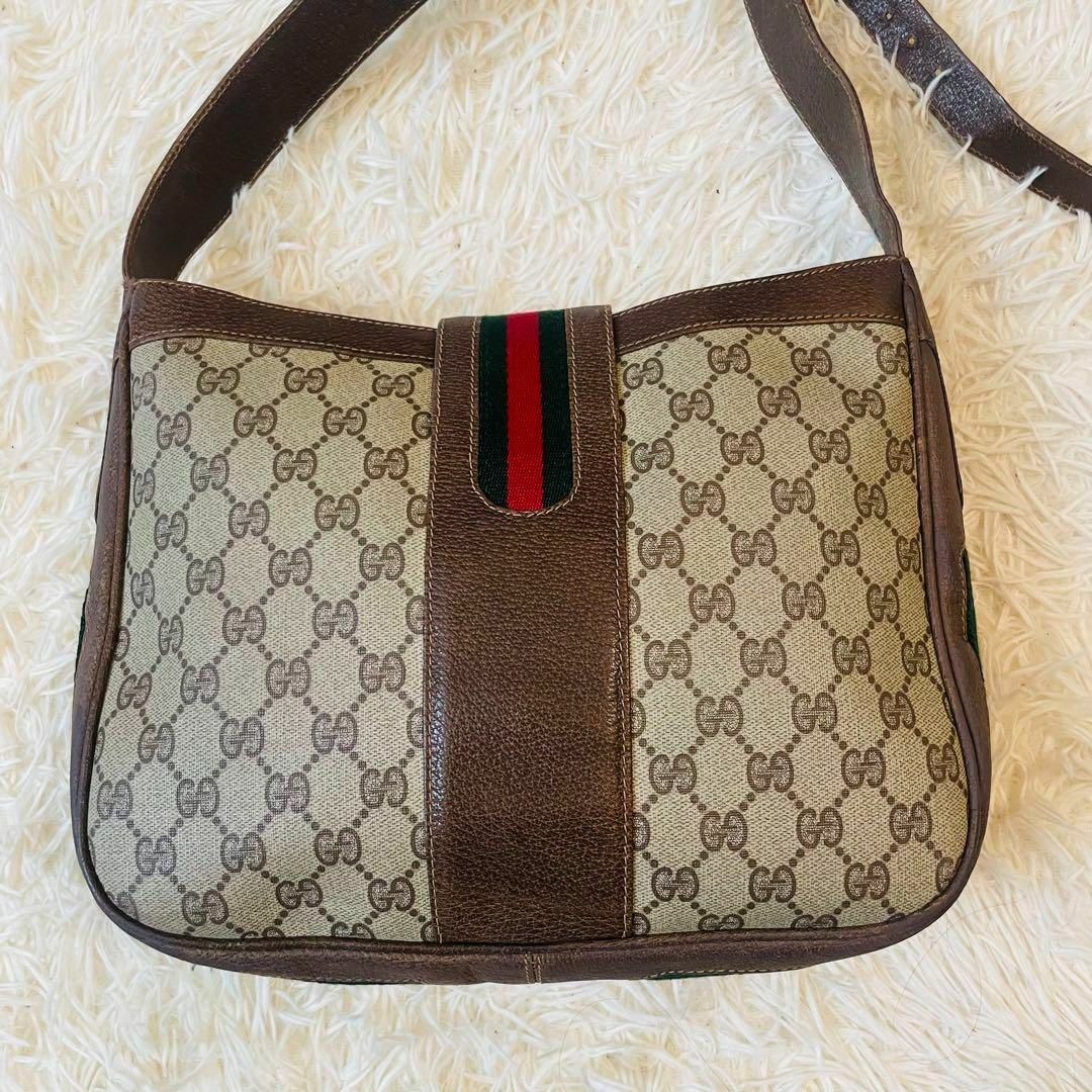 Gucci(グッチ)の美品＊GUCCI ショルダーバッグ ポシェット gg金具 pvc シェリーライン レディースのバッグ(ショルダーバッグ)の商品写真