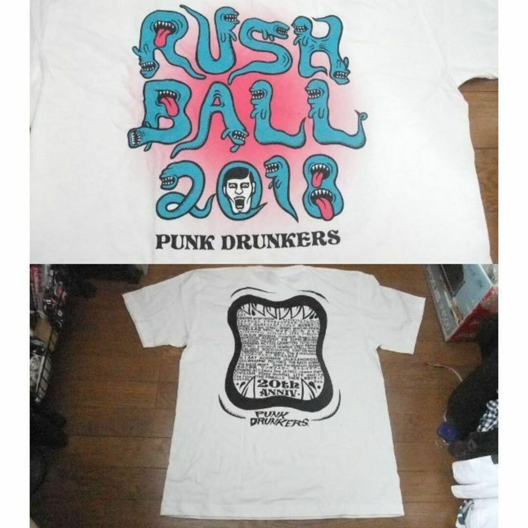 PUNK DRUNKERS(パンクドランカーズ)の未使用punkdrunkers モンスターラッシュTシャツXL クリーピーナッツ メンズのトップス(Tシャツ/カットソー(半袖/袖なし))の商品写真