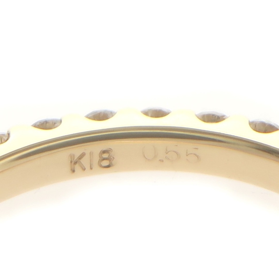 【未使用品】フルエタニティ ダイヤモンド リング K18 750 イエローゴールド 0.55ct 31石 5.5号 #44.5 指輪 ピンキーリング ジュエリー アクセサリー レディース レディースのアクセサリー(リング(指輪))の商品写真