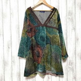 CARIBISH (L)　レーヨンパイル チュニック　光沢(チュニック)