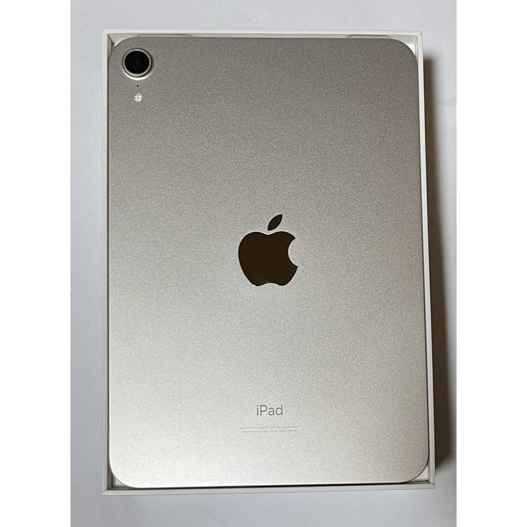Apple(アップル)の【ほぼ新品】　iPad mini Wi-Fi 64GB 第6世代　スターライト スマホ/家電/カメラのPC/タブレット(タブレット)の商品写真