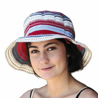 【色: レッド】[サングローブ] UVカット帽子 レディース 日焼け防止 ハット(その他)