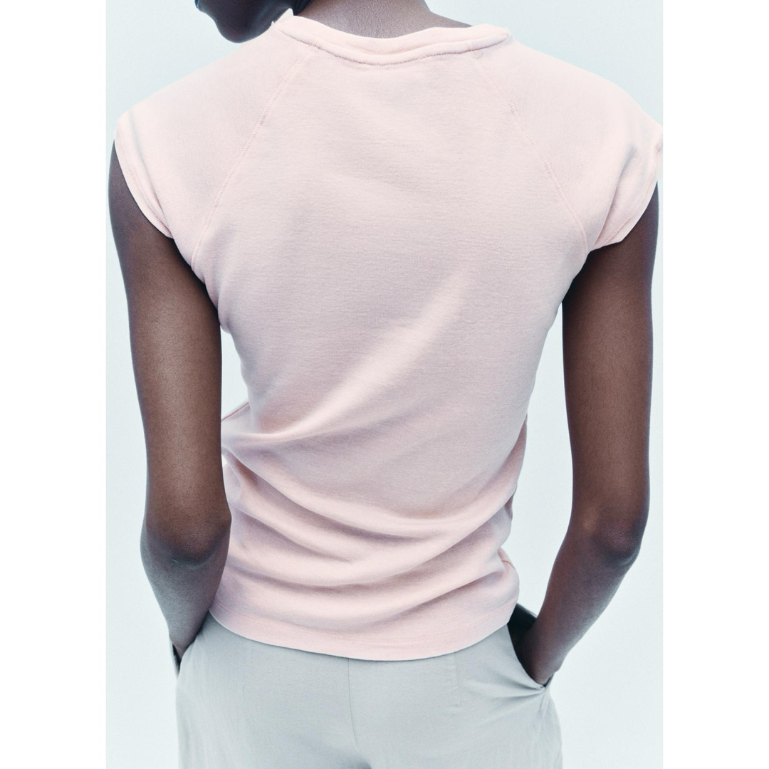 ZARA(ザラ)の新品タグあり ZARA グラデーションコットンTシャツ レディースのトップス(Tシャツ(半袖/袖なし))の商品写真
