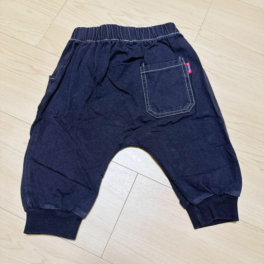 ❤️早いもの勝ち❤️ ズボン　パンツ　クロップド丈　ブラック キッズ/ベビー/マタニティのキッズ服男の子用(90cm~)(パンツ/スパッツ)の商品写真