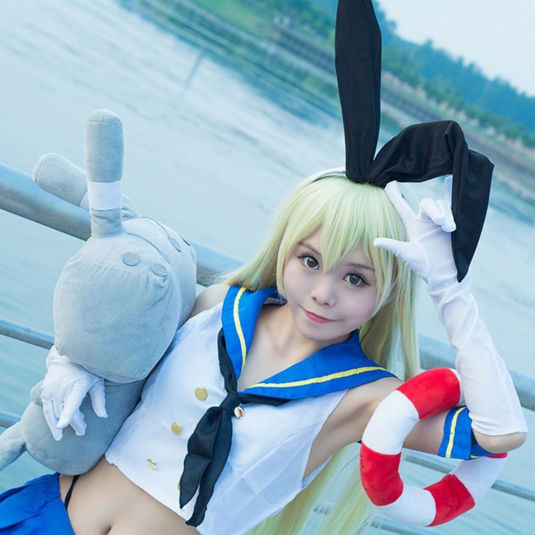 ★Sサイズ 艦隊これくしょん 島風 コスプレ 衣装 セーラー服 艦これ エンタメ/ホビーのコスプレ(衣装一式)の商品写真