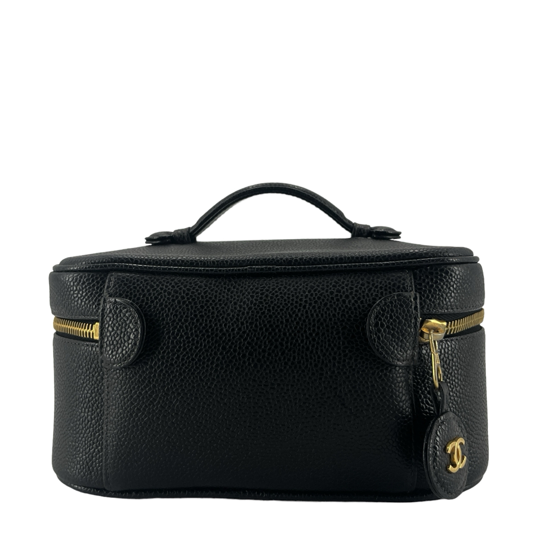 CHANEL - CHANEL シャネル バニティバッグ キャビアスキン ココ CHANEL - CHANEL シャネル バニティバッグ キャビアスキン ココ
