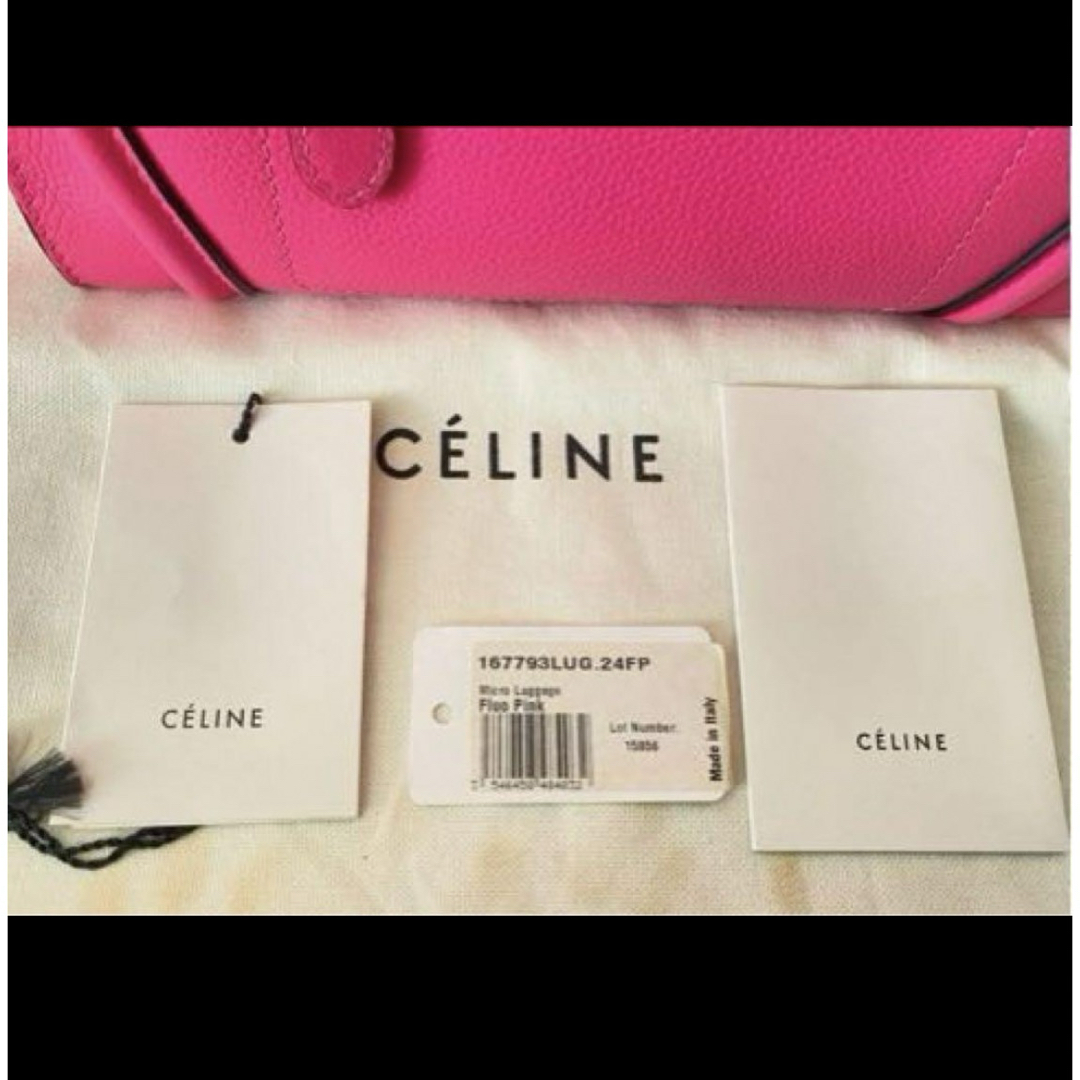 celine(セリーヌ)の美品・激レア　セリーヌ ラゲージマイクロショッパー　ピンク レディースのバッグ(ハンドバッグ)の商品写真