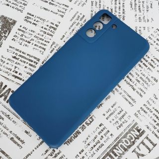 Galaxy S21+ (プラス) シリコンケース (6) サファイアブルー(Androidケース)