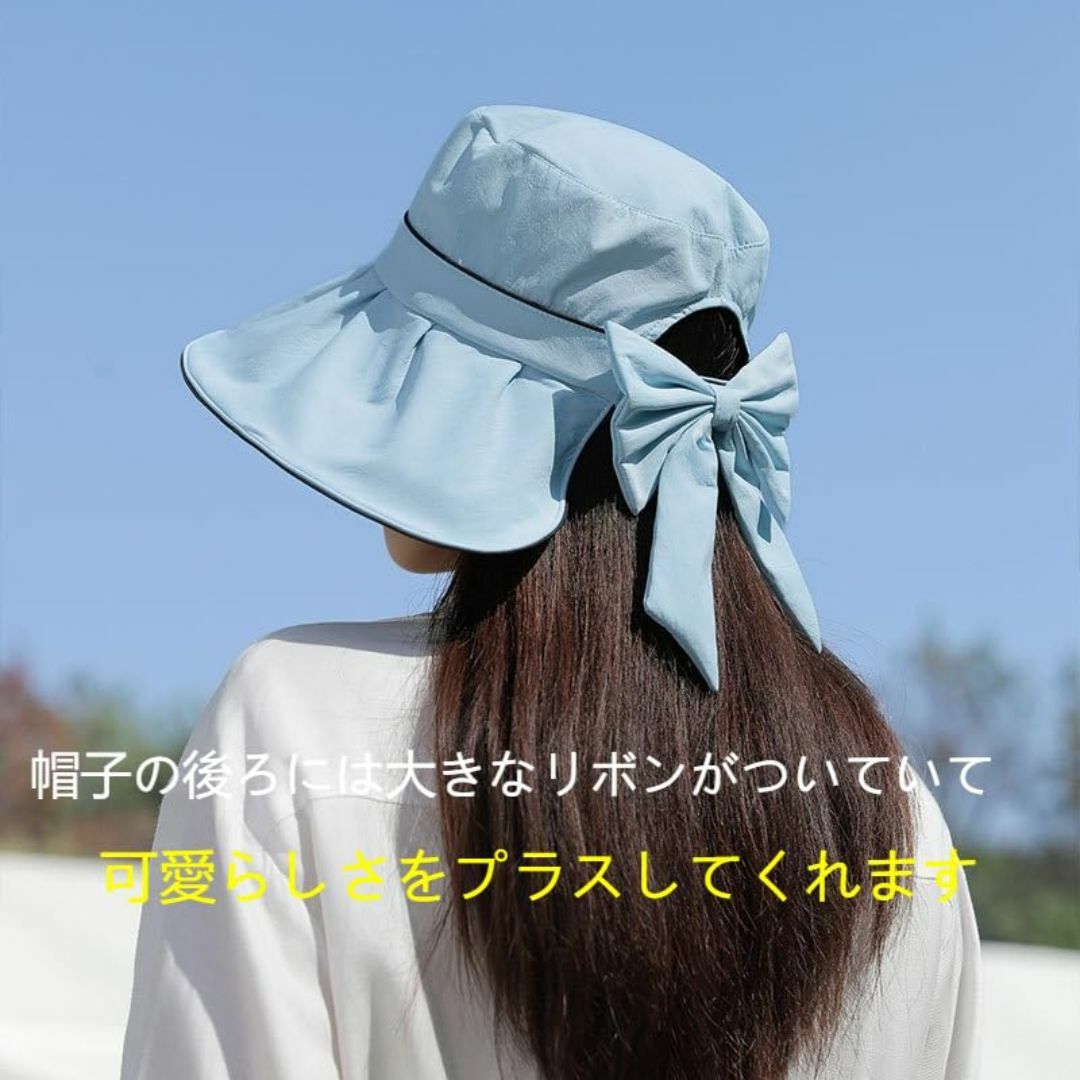 【色: ブラック】【2024年夏のNEWスタイル】UVカット 帽子 レディース  レディースのファッション小物(その他)の商品写真