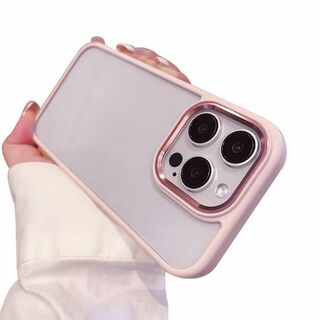 【色: ピンク】iPhone14 Pro ケース ストラップホール付き クリア (その他)