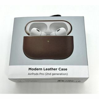 NOMAD社製 AirPods Pro (第2世代)用 レザーケース(ブラウン)(その他)