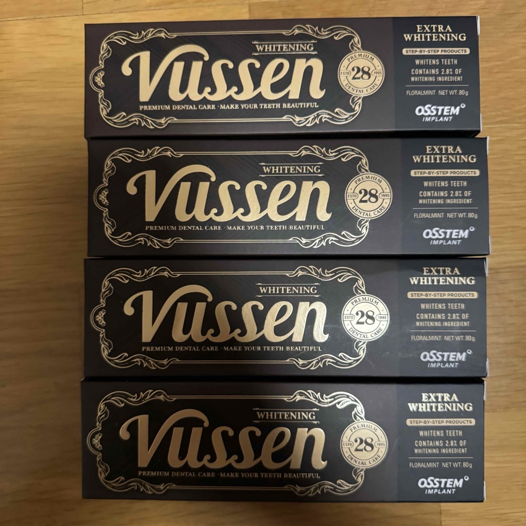 Vussen 28 歯磨き粉 ホワイトニング 80g ×4本セット コスメ/美容のオーラルケア(歯磨き粉)の商品写真