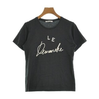 le coeur blanc Tシャツ・カットソー 38(M位) ダークグレー 【古着】【中古】(カットソー(半袖/袖なし))