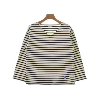 オーシバル(ORCIVAL)のORCIVAL Tシャツ・カットソー 0(XS位) 白x黒(ボーダー) 【古着】【中古】(カットソー(半袖/袖なし))