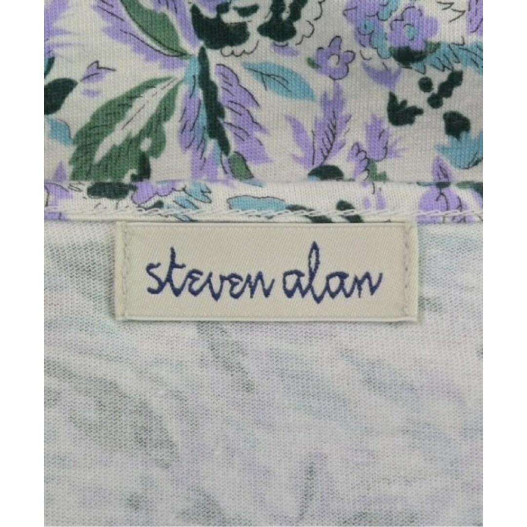 steven alan(スティーブンアラン)のsteven alan カーディガン -(M位) 白x緑x水色等(花柄) 【古着】【中古】 レディースのトップス(カーディガン)の商品写真