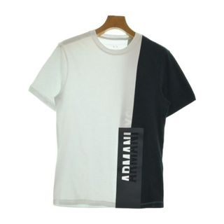 A/X ARMANI EXCHANGE Tシャツ・カットソー XS 白x紺 【古着】【中古】(Tシャツ/カットソー(半袖/袖なし))