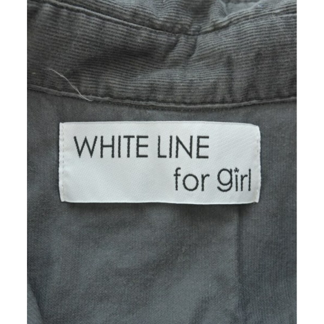 WHITE LINE for girl カジュアルシャツ F グレー 【古着】【中古】 レディースのトップス(シャツ/ブラウス(長袖/七分))の商品写真