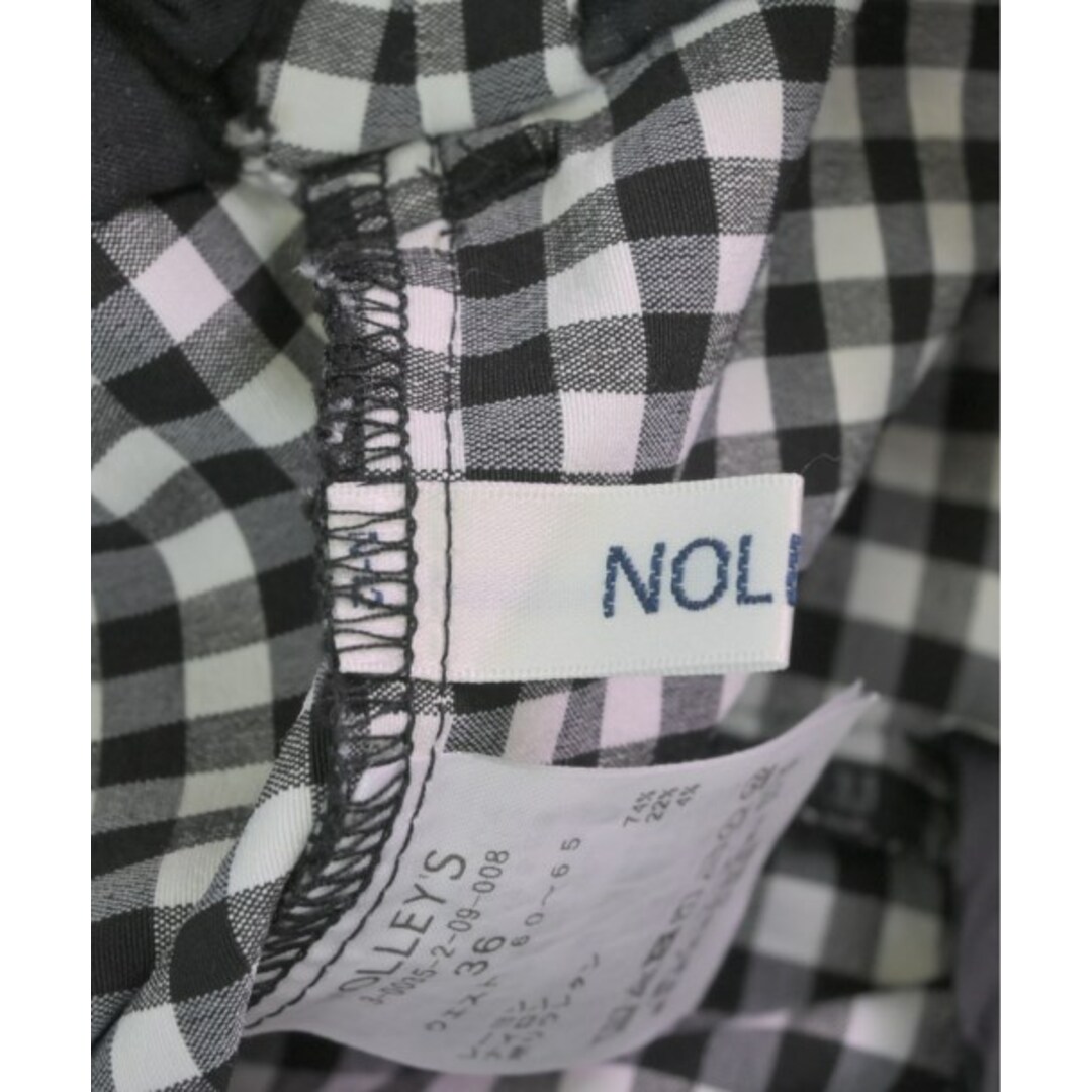 NOLLEY'S(ノーリーズ)のNolley's ノーリーズ パンツ（その他） 36(S位) 白x黒(チェック) 【古着】【中古】 レディースのパンツ(その他)の商品写真