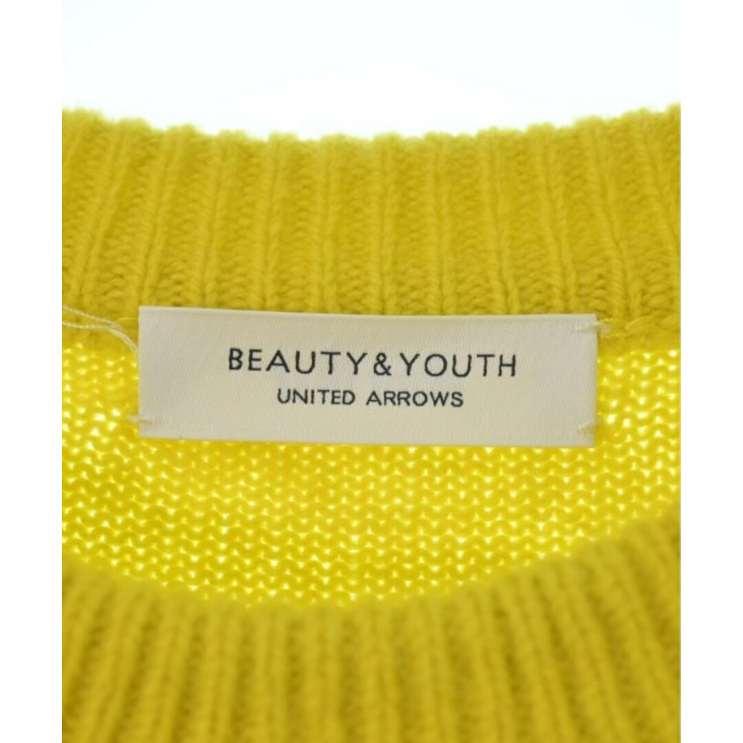 BEAUTY&YOUTH UNITED ARROWS(ビューティアンドユースユナイテッドアローズ)のBEAUTY&YOUTH UNITED ARROWS ニット・セーター F 黄 【古着】【中古】 レディースのトップス(ニット/セーター)の商品写真