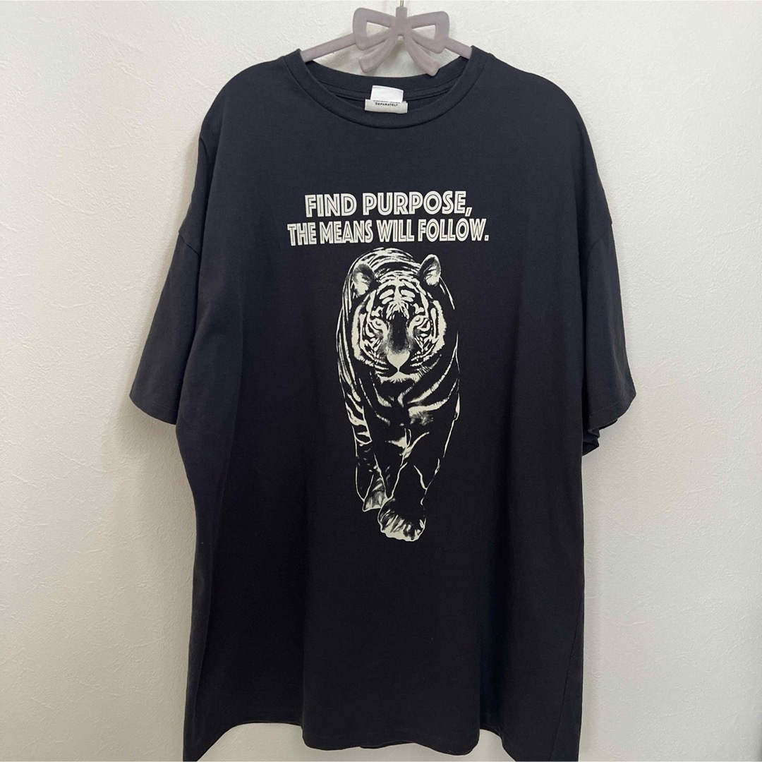 Shinzone(シンゾーン)のシンゾーン Shinzone TIGER オーバーサイズ チャコールグレー レディースのトップス(Tシャツ(半袖/袖なし))の商品写真