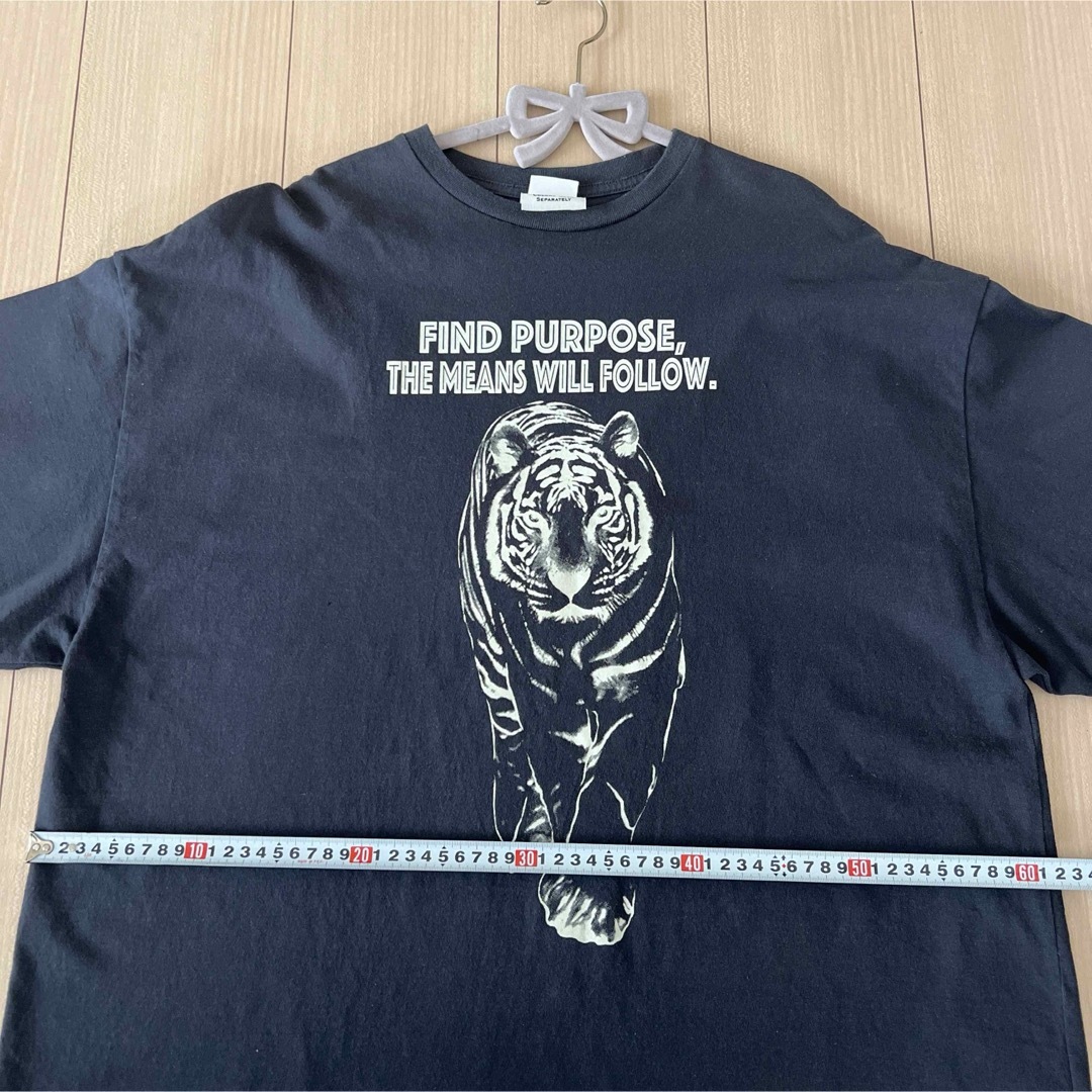 Shinzone(シンゾーン)のシンゾーン Shinzone TIGER オーバーサイズ チャコールグレー レディースのトップス(Tシャツ(半袖/袖なし))の商品写真