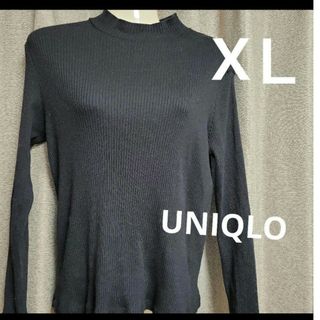 ユニクロ(UNIQLO)の●●美品♥️UNIQLO　ロングTシャツ　XＬ(Tシャツ(長袖/七分))