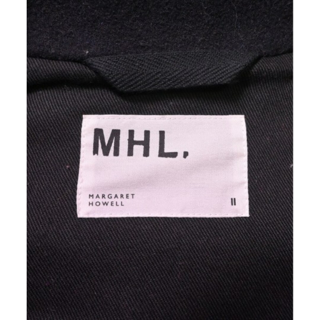 MHL.(エムエイチエル)のMHL. エムエイチエル ステンカラーコート 2(M位) 黒 【古着】【中古】 レディースのジャケット/アウター(その他)の商品写真