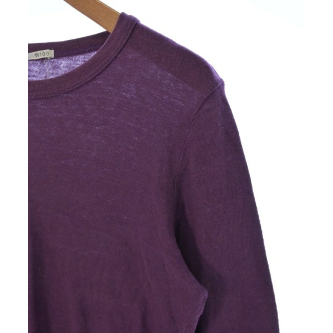 n100 エヌワンハンドレット Tシャツ・カットソー -(M位) 紫 【古着】【中古】 レディースのトップス(カットソー(半袖/袖なし))の商品写真