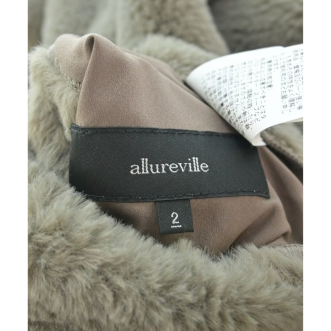 allureville(アルアバイル)のallureville アルアバイル ブルゾン（その他） 2(M位) 茶系 【古着】【中古】 レディースのジャケット/アウター(その他)の商品写真