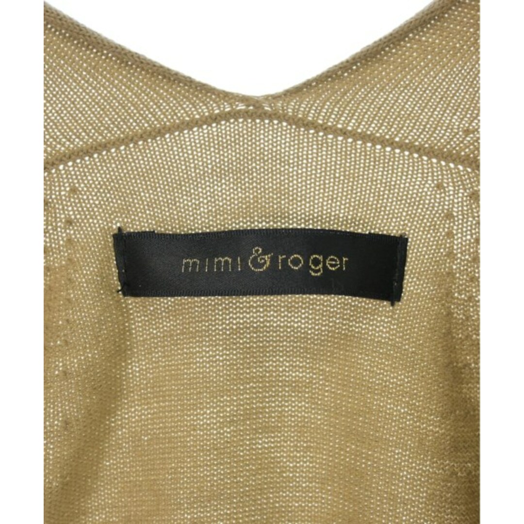 mimi&roger(ミミアンドロジャー)のmimi&roger ミミアンドロジャー ニット・セーター F ベージュ 【古着】【中古】 レディースのトップス(ニット/セーター)の商品写真