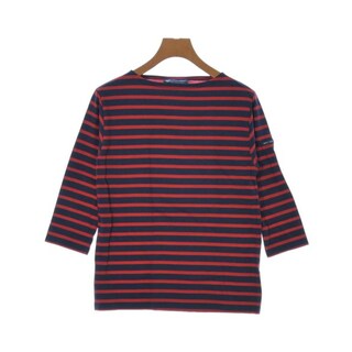SAINT JAMES Tシャツ・カットソー 1(XS位) 紺x赤(ボーダー) 【古着】【中古】