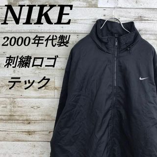 ナイキ(NIKE)の【k5435】希少USA古着00sナイキ刺繍ロゴ中綿トラックナイロンジャケット(ナイロンジャケット)