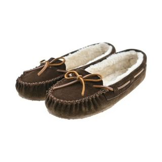 ミネトンカ(Minnetonka)のMINNETONKA モカシン/デッキシューズ US7(24cm位) 茶系 【古着】【中古】(スリッポン/モカシン)