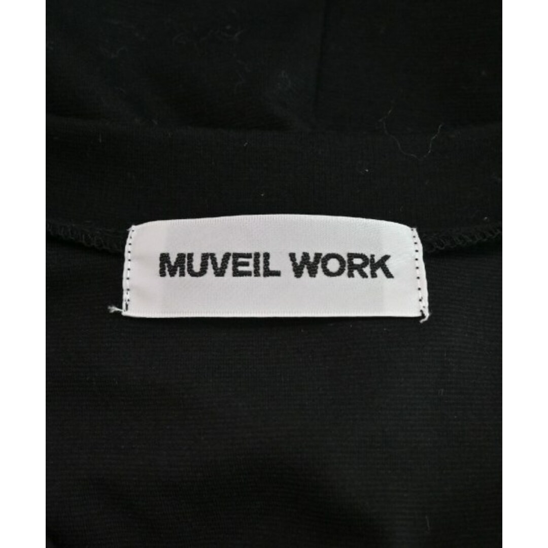 MUVEIL WORK(ミュベールワーク)のMUVEIL WORK ミュベールワーク ワンピース 38(M位) 黒 【古着】【中古】 レディースのワンピース(ひざ丈ワンピース)の商品写真