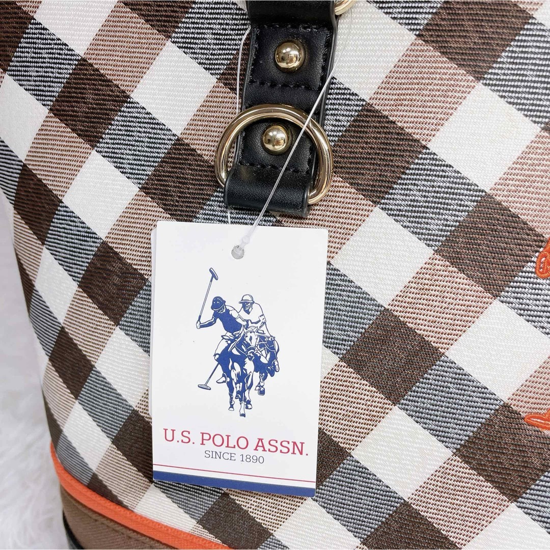 Ralph Lauren(ラルフローレン)の新品未使用 us POLO ASSN ラルフローレン ハンドバッグ チェック レディースのバッグ(ハンドバッグ)の商品写真