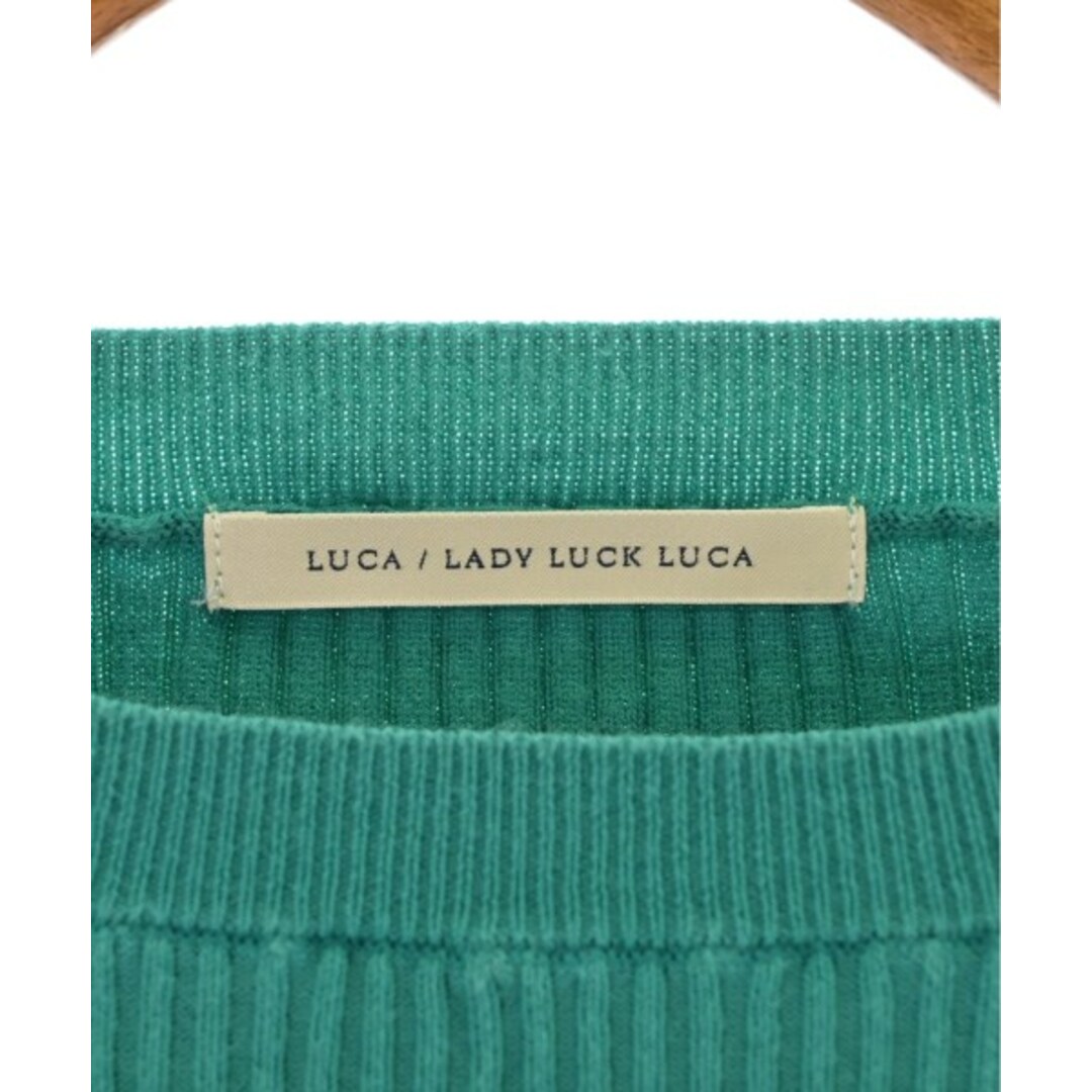 LUCA/LADY LUCK LUCA(ルカレディラックルカ)のLUCA / LADY LUCK LUCA ニット・セーター F 緑 【古着】【中古】 レディースのトップス(ニット/セーター)の商品写真