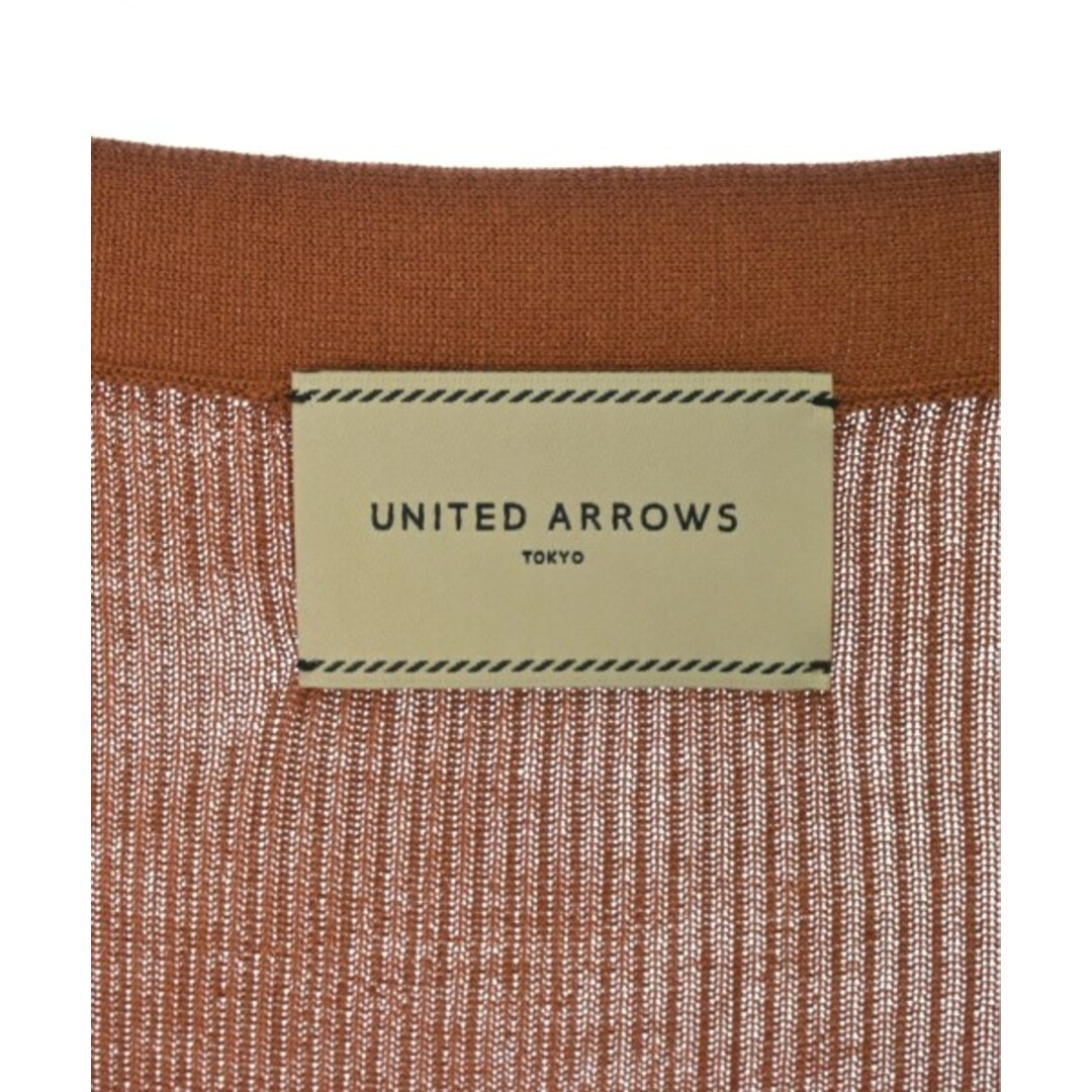 UNITED ARROWS(ユナイテッドアローズ)のUNITED ARROWS ユナイテッドアローズ カーディガン -(XS位) 茶 【古着】【中古】 レディースのトップス(カーディガン)の商品写真