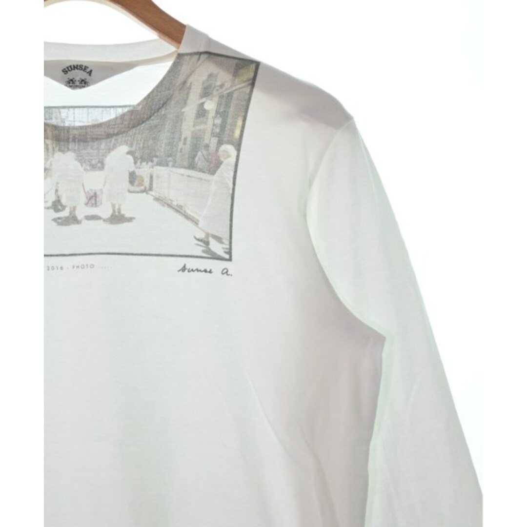 SUNSEA(サンシー)のSUNSEA サンシー Tシャツ・カットソー 2(M位) 白 【古着】【中古】 メンズのトップス(Tシャツ/カットソー(半袖/袖なし))の商品写真