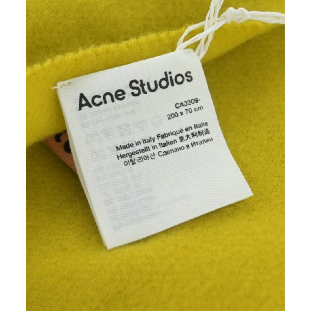 Acne Studios(アクネストゥディオズ)のAcne Studios アクネストゥディオズ マフラー - 黄系 【古着】【中古】 レディースのファッション小物(マフラー/ショール)の商品写真