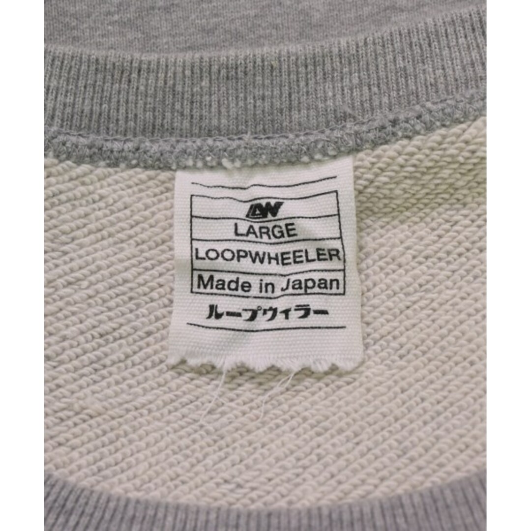 LOOPWHEELER(ループウィラー)のLOOPWHEELER ループウィラー スウェット L グレー 【古着】【中古】 メンズのトップス(スウェット)の商品写真