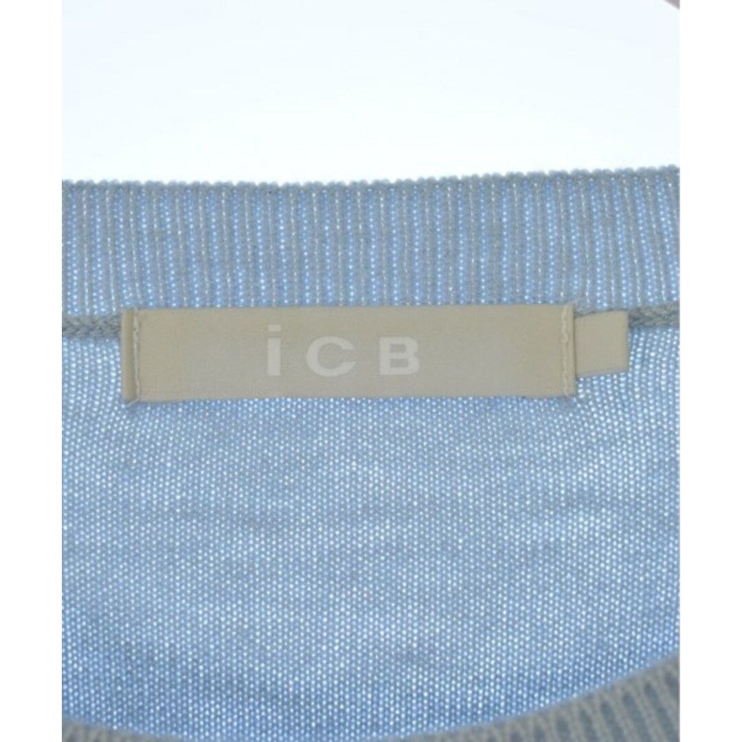 ICB(アイシービー)のI C B アイシービー ニット・セーター S 水色 【古着】【中古】 レディースのトップス(ニット/セーター)の商品写真