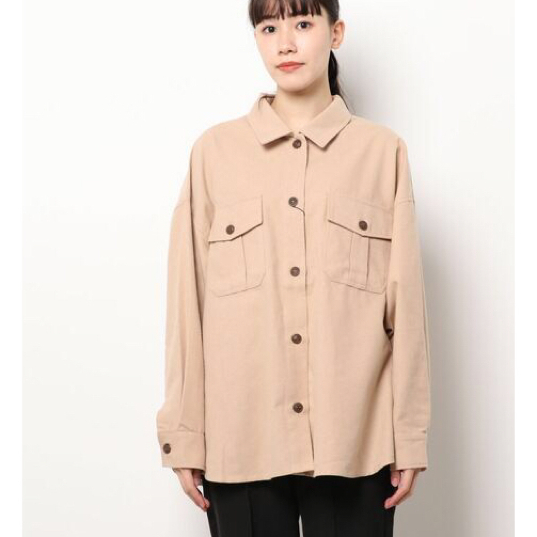 AZUL by moussy(アズールバイマウジー)のAZUL   シャツ ブラウス H/B LOOSE SHIRT レディースのトップス(シャツ/ブラウス(長袖/七分))の商品写真