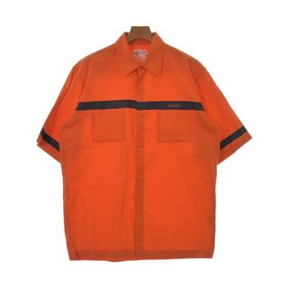 STUSSY - STUSSY ステューシー カジュアルシャツ M オレンジ 【古着】【中古】